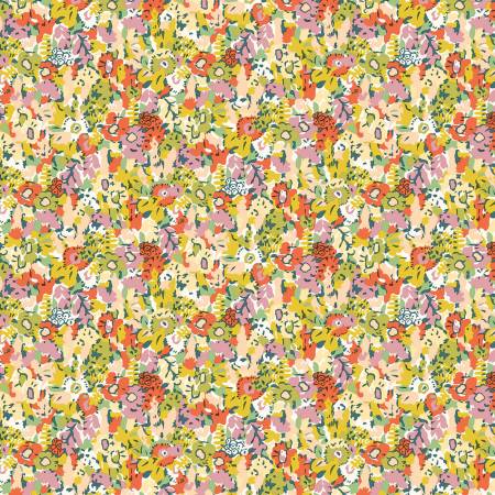 Cotton quilting fabric pattern called 'High Summer Meadow Haze B'. Part of the 'Garden Party' fabric collection. Designed by Liberty Fabrics Collection for fabric company Liberty Fabrics. SKU: 01667336B. 44-45 inch width.