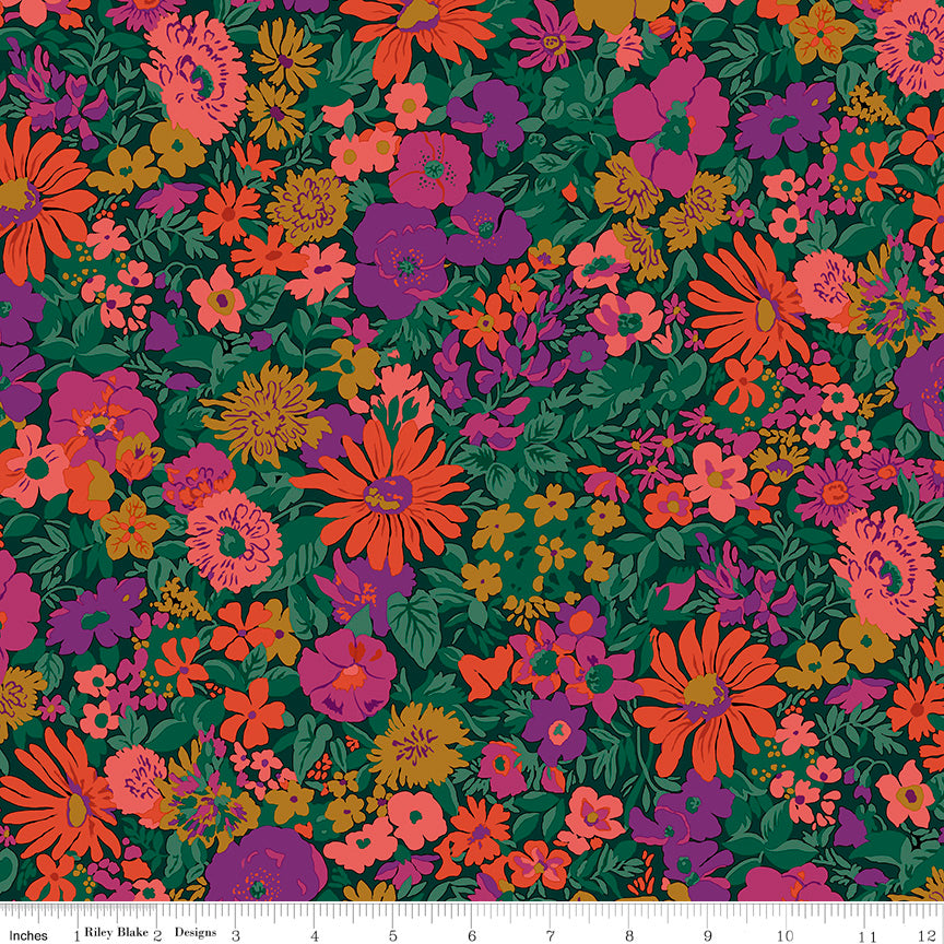 PREORDER - 107" Liberty Wide-Width Collection 3 - Malvern Field A - Liberty Fabrics - 0166W68204A - Half Yard