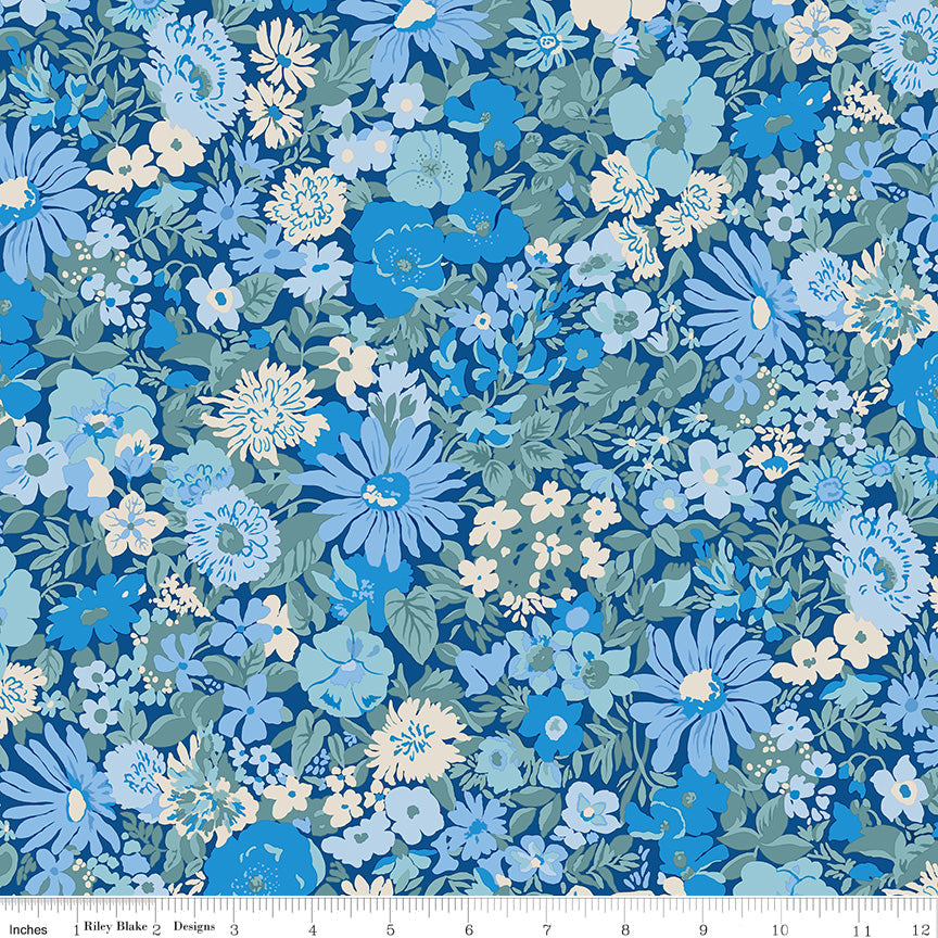 PREORDER - 107" Liberty Wide-Width Collection 3 - Malvern Field C - Liberty Fabrics - 0166W68204C - Half Yard