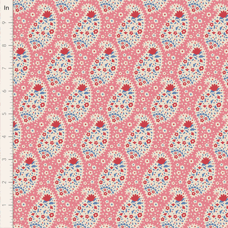 Jubilee - Teardrop in Pink - 100546 - Half Yard