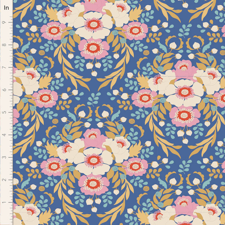 Jubilee - Anemone in Blue - 100551 - Half Yard