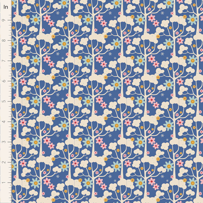 Jubilee - Wildgarden in Blue - 100552 - Half Yard