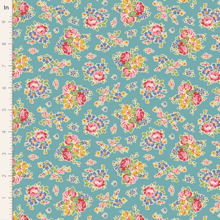 Jubilee - Sue in Teal - 100559 - Half Yard