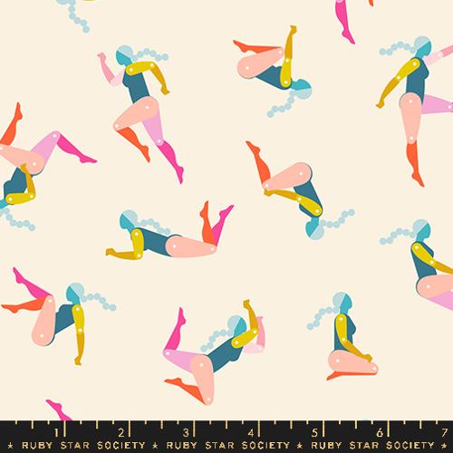 Cotton quilting fabric pattern called 'RS1072 11'. Part of the 'Pivot' fabric collection. Designed by Rashida Coleman Hale for fabric company Ruby Star Society. SKU: RS1072 11. 44-45 inch width.