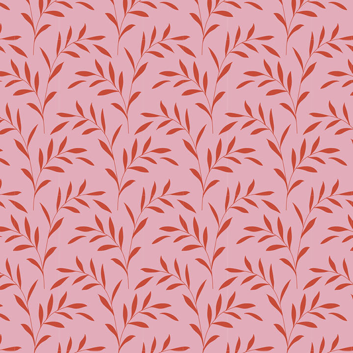 Hibernation - Olive Branch in Blush - 110087 - Half Yard