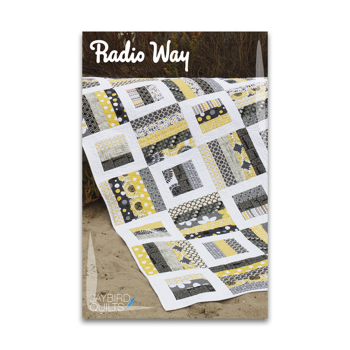 Paper quilt pattern called 'Radio Way' by Jaybird Quilts. SKU: JBQ 116