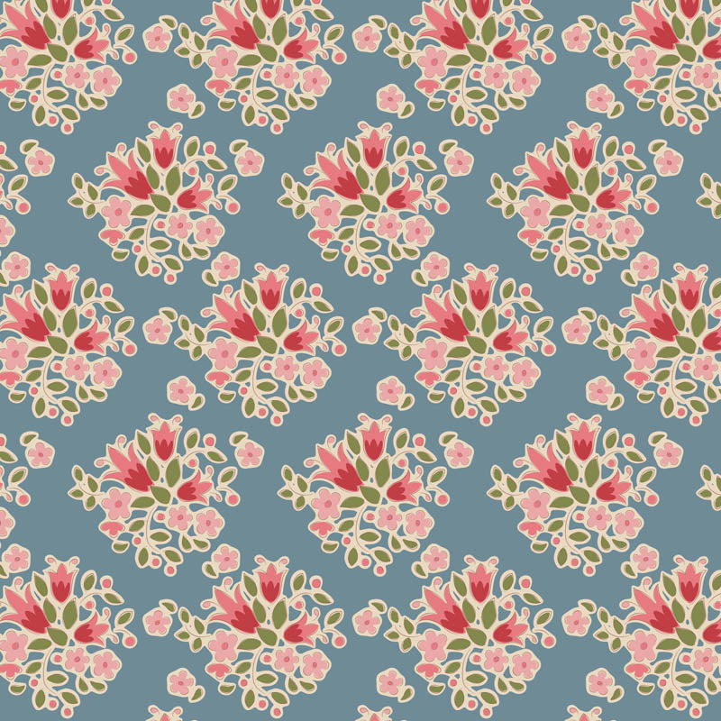 Cotton quilting fabric pattern called 'Summer'. Part of the 'Creating Memories' fabric collection. Designed by Tilda Fabrics for fabric company Tilda Fabrics. SKU: TIL130130. 44-45 inch width.