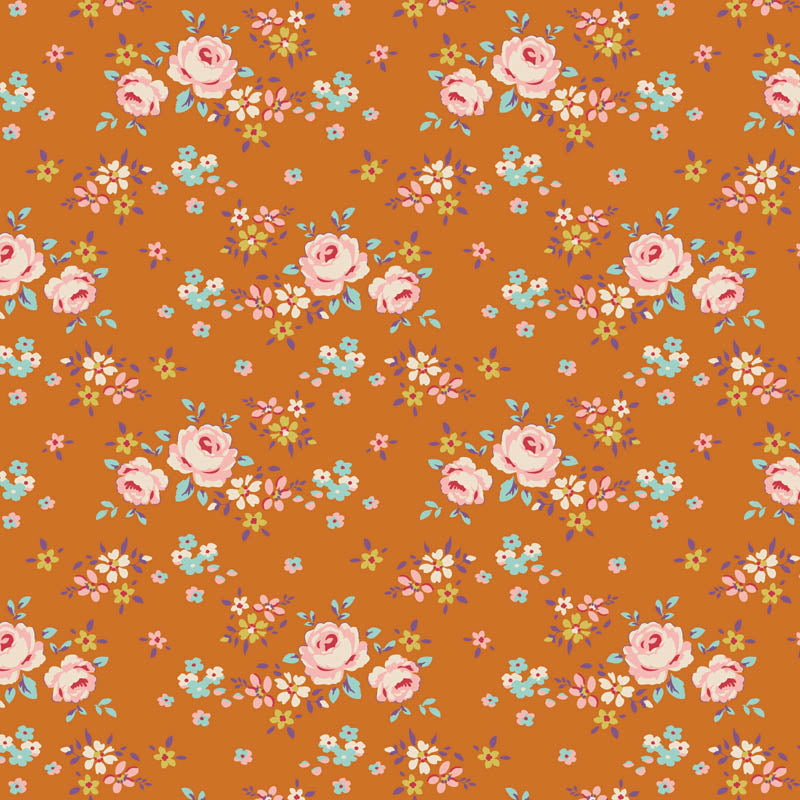 Cotton quilting fabric pattern called 'Autumn'. Part of the 'Creating Memories' fabric collection. Designed by Tilda Fabrics for fabric company Tilda Fabrics. SKU: TIL130136. 44-45 inch width.