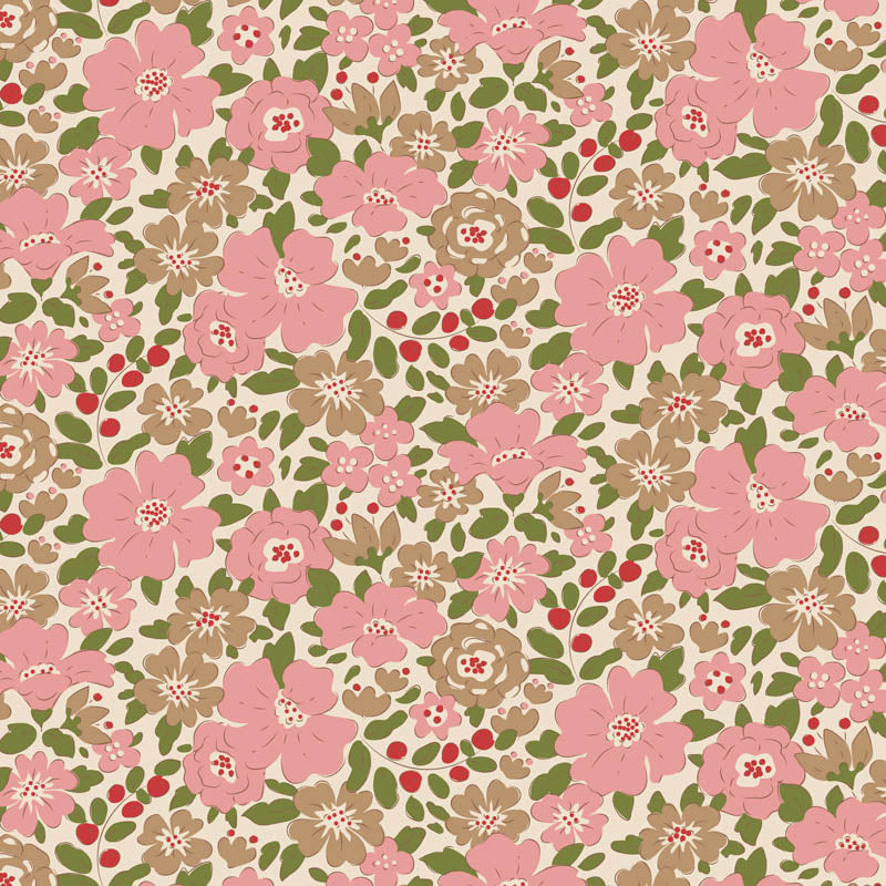 Cotton quilting fabric pattern called 'Winter'. Part of the 'Creating Memories' fabric collection. Designed by Tilda Fabrics for fabric company Tilda Fabrics. SKU: TIL130146. 44-45 inch width.