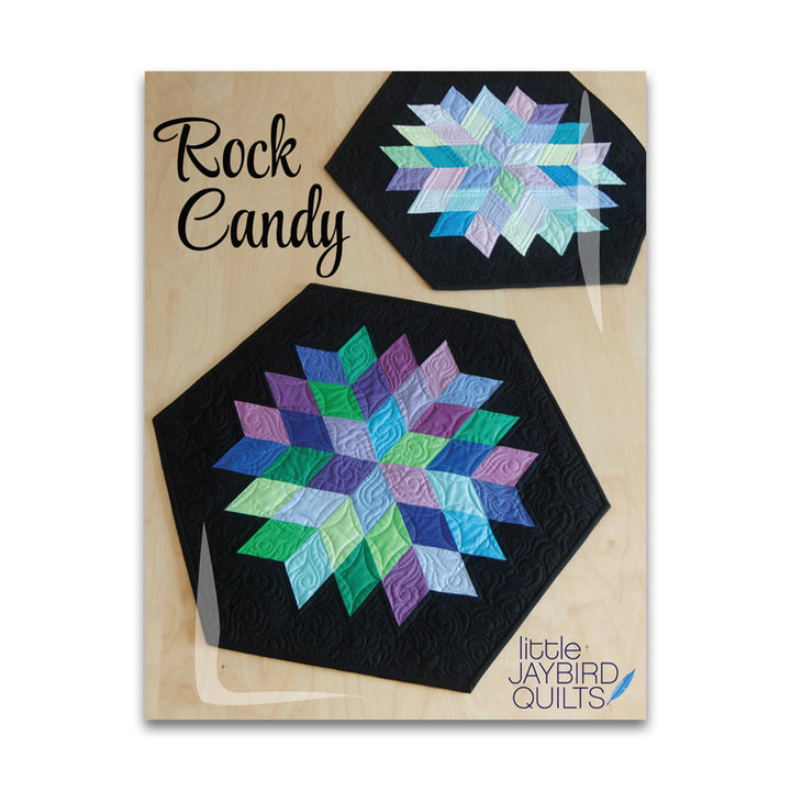 Paper quilt pattern called 'Rock Candy Table Topper' by Jaybird Quilts. SKU: JBQ 135