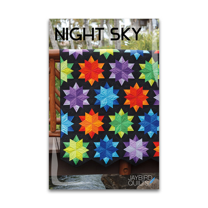 Paper quilt pattern called 'Night Sky' by Jaybird Quilts. SKU: JBQ 137