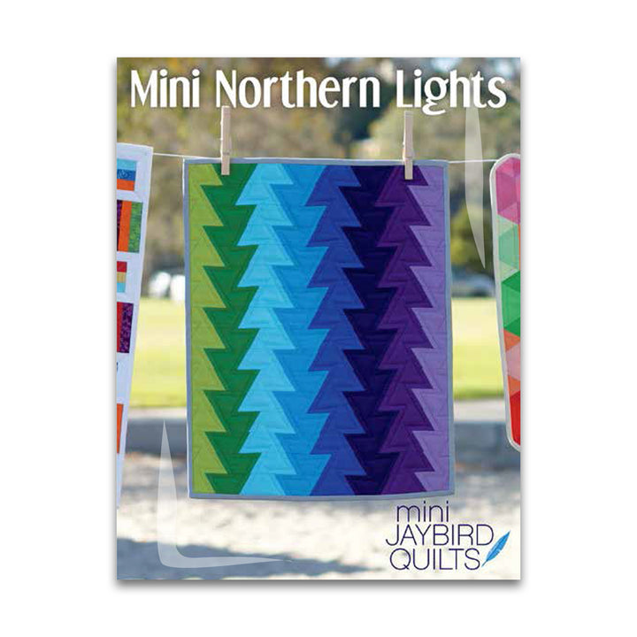 Paper quilt pattern called 'Mini Northern Lights' by Jaybird Quilts. SKU: JBQ 141