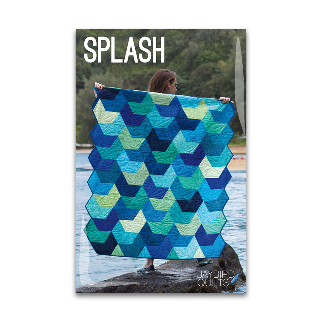 Paper quilt pattern called 'Splash' by Jaybird Quilts. SKU: JBQ 153