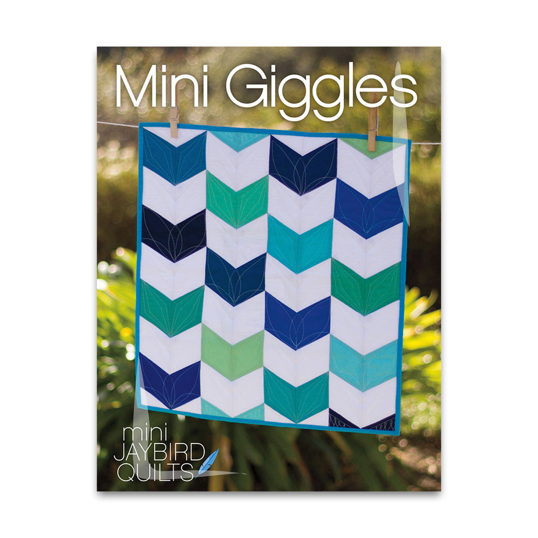 Paper quilt pattern called 'Mini Giggles' by Jaybird Quilts. SKU: JBQ 156