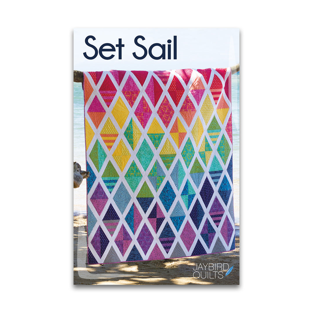 Paper quilt pattern called 'Set Sail' by Jaybird Quilts. SKU: JBQ 164