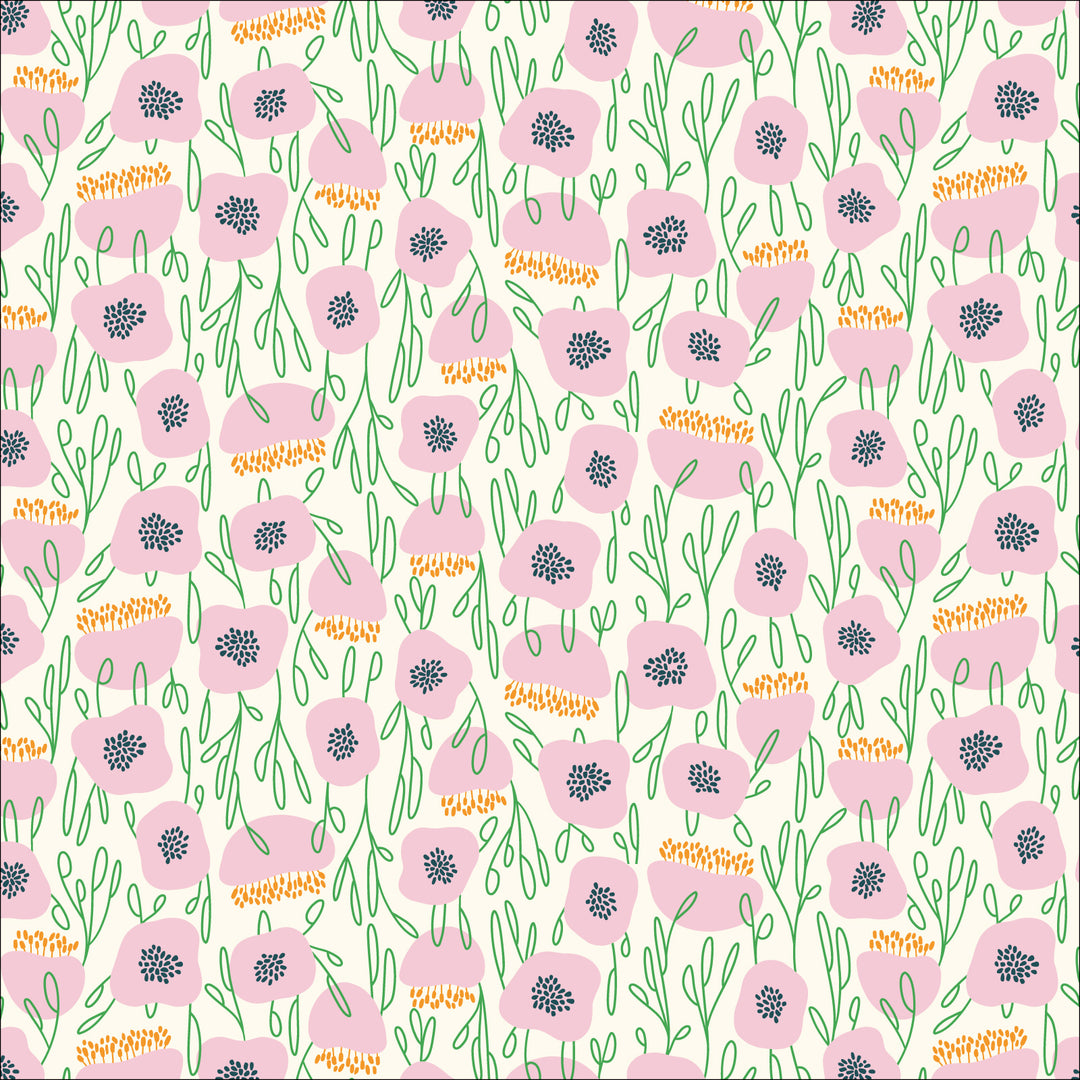 Cotton quilting fabric pattern called 'Groundcover'. Part of the 'Savanna Dreams' fabric collection. Designed by Kate Lower for fabric company Cloud 9 Fabrics. SKU: 227449. 44-45 inch width.