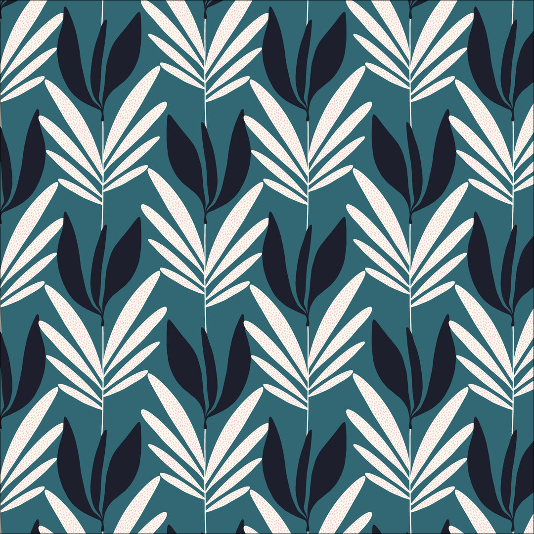 Cotton quilting fabric pattern called 'Night Blooms'. Part of the 'Savanna Dreams' fabric collection. Designed by Kate Lower for fabric company Cloud 9 Fabrics. SKU: 227454. 44-45 inch width.