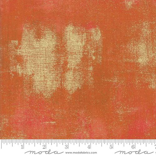 Cotton quilting fabric pattern called 'Grunge in Pumpkin'. Part of the 'Grunge Basics' fabric collection. Designed by Basic Grey for fabric company Moda Fabrics. SKU: 30150 285. 44-45 inch width.