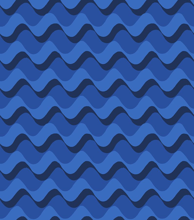 Water Ripple in Blue Ribbon - RS5128 13 - Half Yard