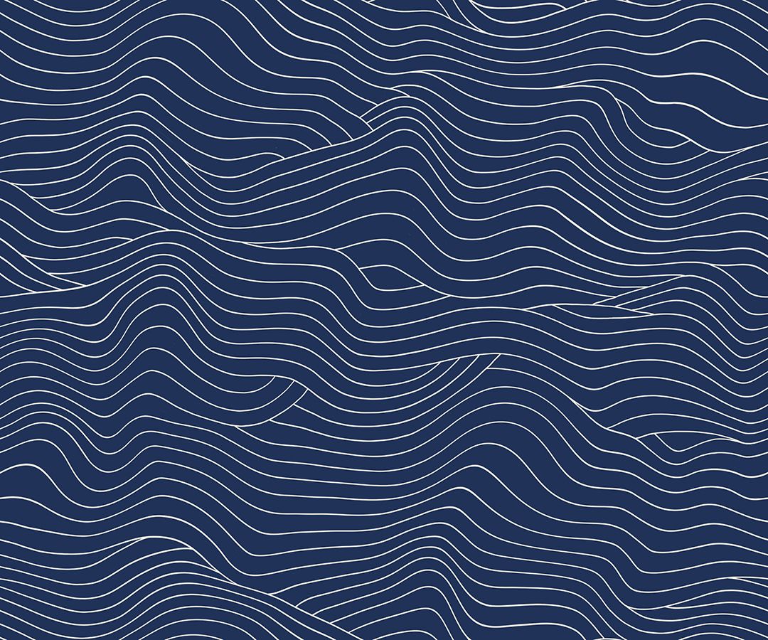 Water Wavelength in Navy - RS5129 17 - Half Yard