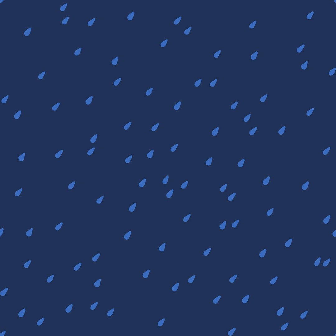 Water Drops in Navy - RS5132 16 - Half Yard