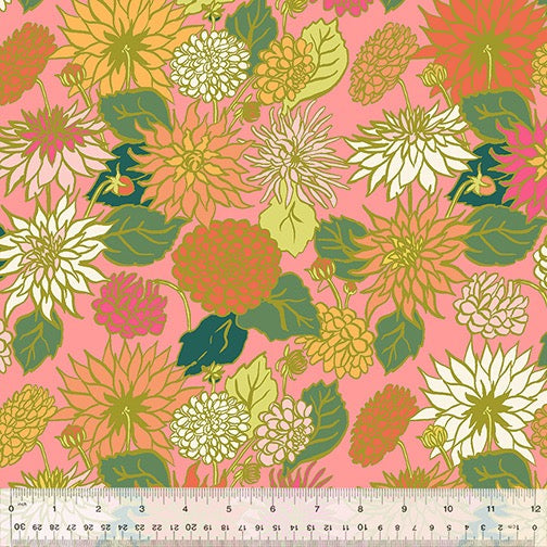 In the Garden - Dahlia Love in Petal - 53627-3 - Half Yard