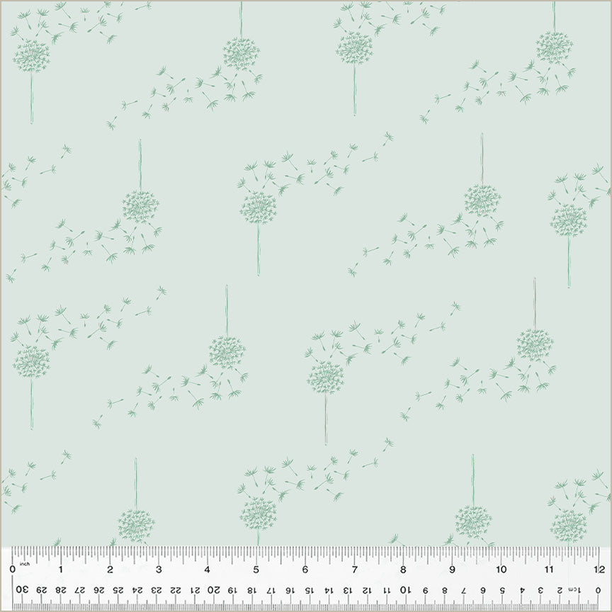 Cotton quilting fabric pattern called 'Wish in Spindrift'. Part of the 'Moonlit' fabric collection. Designed by Jennifer Moore / Monaluna for fabric company Windham Fabrics. SKU: 54290-25. 44-45 inch width.