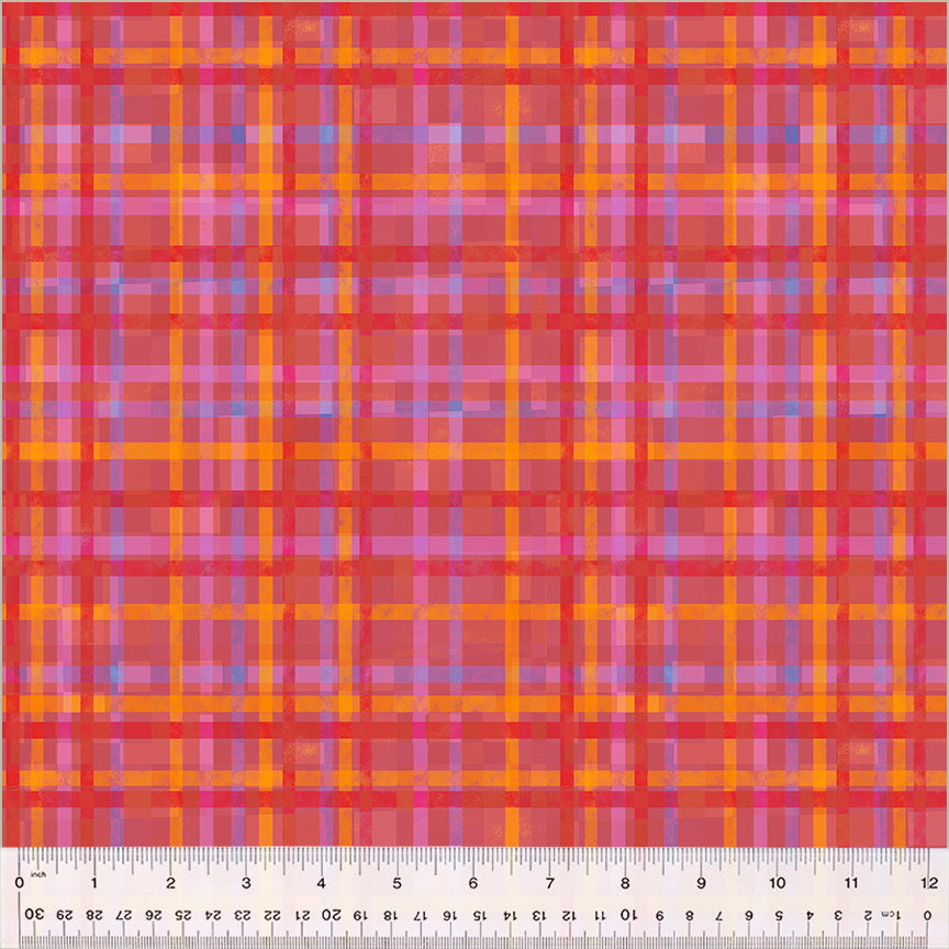 Fur-ever Friends - Playful Plaid in Red - Gareth Lucas - 54537D-8 - Half Yard