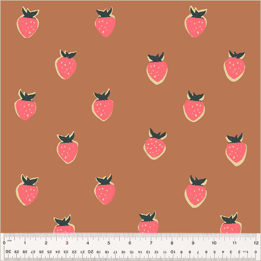 PREORDER - Meadows - 108" Quilt Back - Berry in Wild Rose - Heather Ross - 54544W-1DES - Half Yard