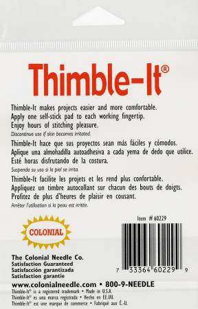 Thimble-It Self-Adhesive Finger Pads - Colonial Needle Co - 60229