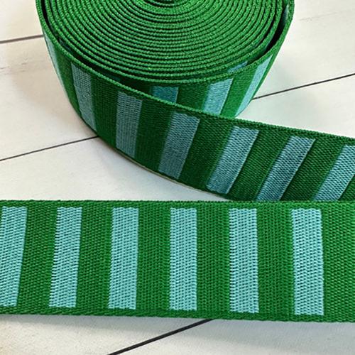 Stitch Supply Co - 1.5" Bold Stripe Web in Billard/Turquoise - SSCWEB 02 - One Yard