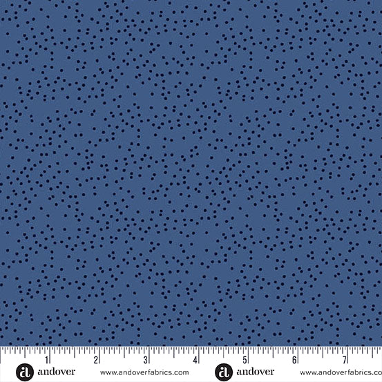 Cotton quilting fabric pattern called 'Pebbles in Uniform'. Part of the 'Sun Print Textures' fabric collection. Designed by Alison Glass for fabric company Andover Fabrics. SKU: A-1283-B1. 44-45 inch width.