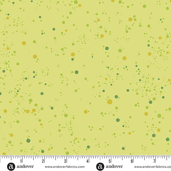 Cotton quilting fabric pattern called 'Lime'. Part of the 'Fizz' fabric collection. Designed by Giucy Giuce for fabric company Andover. SKU: A-1344-V. 44-45 inch width.