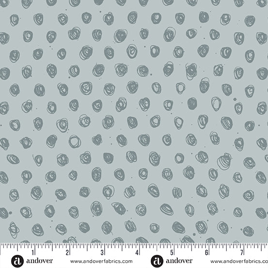 Ink by Giucy Giuce - Polka in Silver Sage - A-915-CL - Half Yard