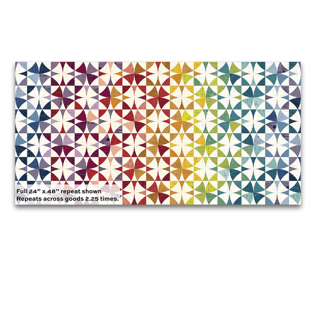 PREORDER - Giucy Giuce 108's - Winding Ways in Prismatic - Giucy Giucy - AW-1286-B - Half Yard