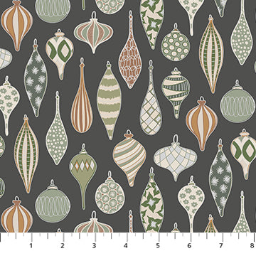 Snowfall - Ornaments in Gray - Pippa Shaw - 91030M-96