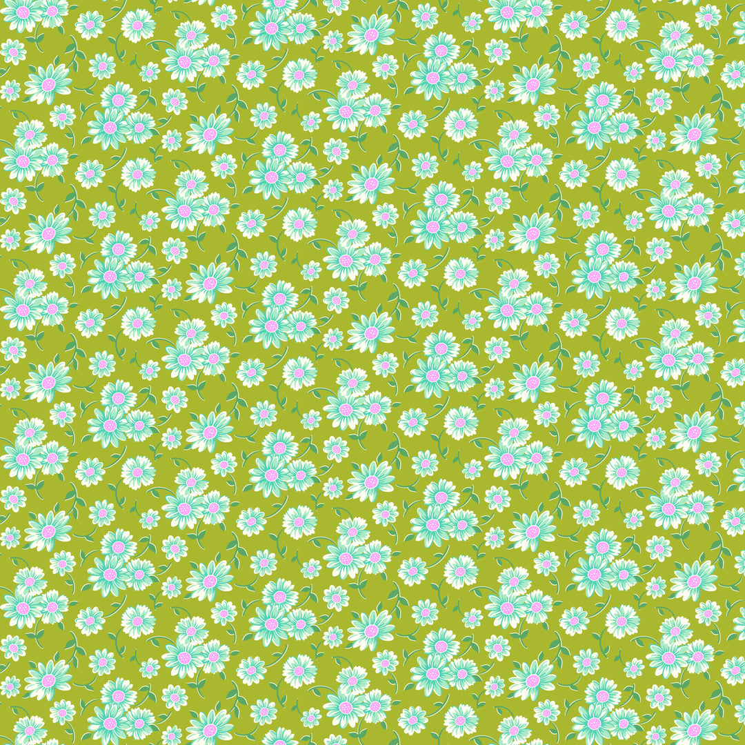 Full Bloom - Daisy in Chartreuse - Heather Bailey - 91087-71 