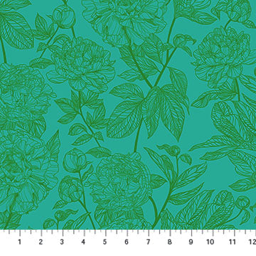 Cotton quilting fabric pattern called 'Anna Maria Textiles'. Part of the 'Indelible' fabric collection. Designed by Anna Maria Parry for fabric company Anna Maria Textiles. SKU: AMT1003-78C. 44-45 inch width.