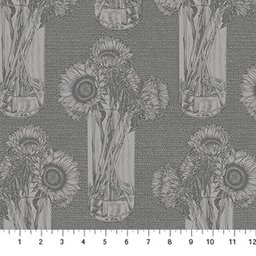 Cotton quilting fabric pattern called 'Anna Maria Textiles'. Part of the 'Indelible' fabric collection. Designed by Anna Maria Parry for fabric company Anna Maria Textiles. SKU: AMT1004-92V. 44-45 inch width.