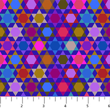 Cotton quilting fabric pattern called 'Anna Maria Textiles'. Part of the 'PieceWORK' fabric collection. Designed by Anna Maria Parry for fabric company Anna Maria Textiles. SKU: AMT112-85C. 44-45 inch width.