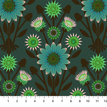 Cotton quilting fabric pattern called 'Anna Maria Textiles'. Part of the 'Iconic' fabric collection. Designed by Anna Maria Parry for fabric company Anna Maria Textiles. SKU: AMT122-62V. 44-45 inch width.