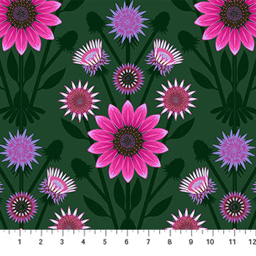 Cotton quilting fabric pattern called 'Anna Maria Textiles'. Part of the 'Iconic' fabric collection. Designed by Anna Maria Parry for fabric company Anna Maria Textiles. SKU: AMT122-78C. 44-45 inch width.