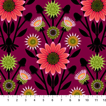 Cotton quilting fabric pattern called 'Anna Maria Textiles'. Part of the 'Iconic' fabric collection. Designed by Anna Maria Parry for fabric company Anna Maria Textiles. SKU: AMT122-99L. 44-45 inch width.