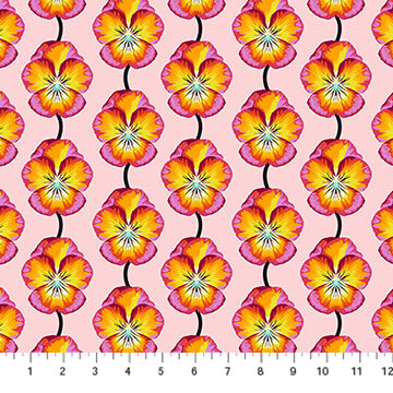 Cotton quilting fabric pattern called 'Anna Maria Textiles'. Part of the 'Iconic' fabric collection. Designed by Anna Maria Parry for fabric company Anna Maria Textiles. SKU: AMT124-59L. 44-45 inch width.