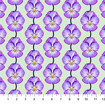 Cotton quilting fabric pattern called 'Anna Maria Textiles'. Part of the 'Iconic' fabric collection. Designed by Anna Maria Parry for fabric company Anna Maria Textiles. SKU: AMT124-83C. 44-45 inch width.