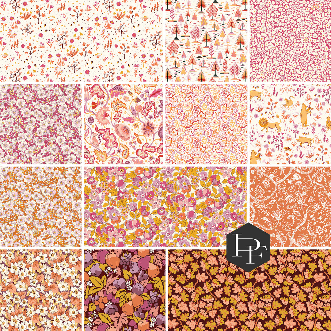 PREORDER - Liberty Tree of Life - Berry Botanicals Fat Quarter Bundle of 13 pcs - Liberty Fabrics - FQ-TREELIFEC-13