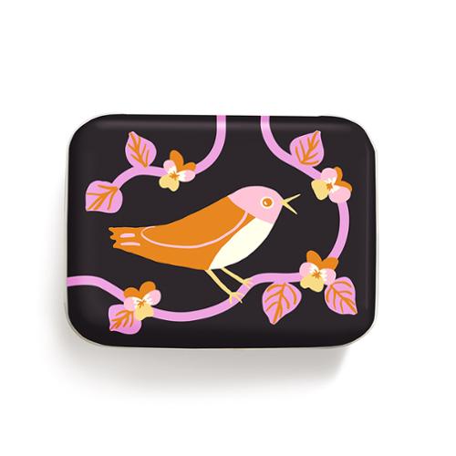 Ruby Star Bird Tin - 4" X 3" - Kimberly Kight - RS 7078