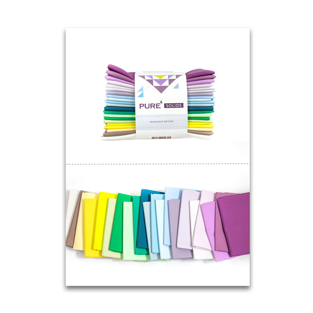 Pure Solids - Iridescent Edition - 21 Piece Fat Quarter Bundle - CBPFQ509