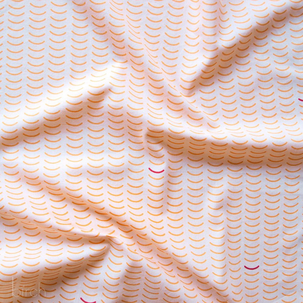 Basics Vol. 1 - Ripple in Creamsicle - Charley Harper - CH-365-CREAMSICLE - Half Yard