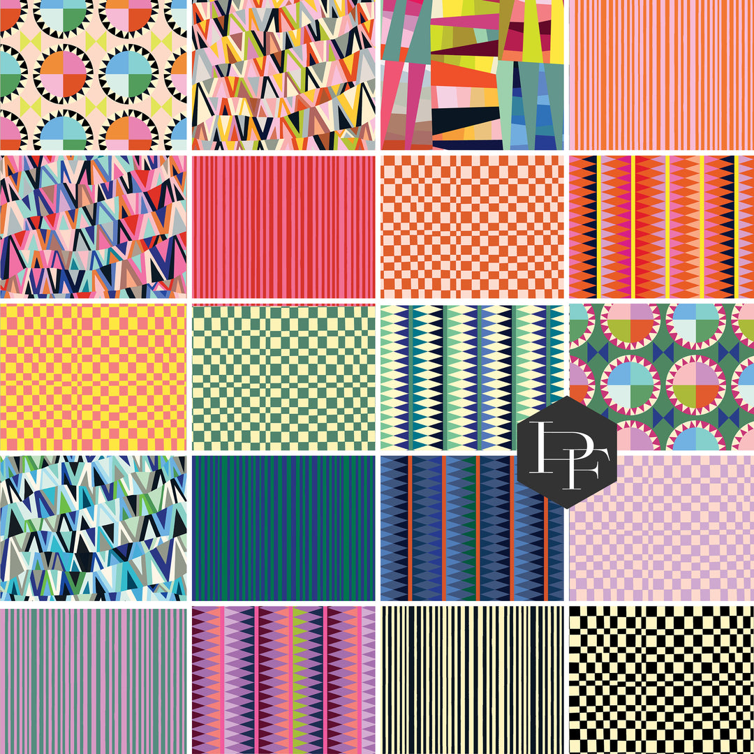 PREORDER - Kaleidoscope - Fat Quarter Bundle of 20 pcs - Annabel Wrigley - FQAW.KALEIDOSCOPE